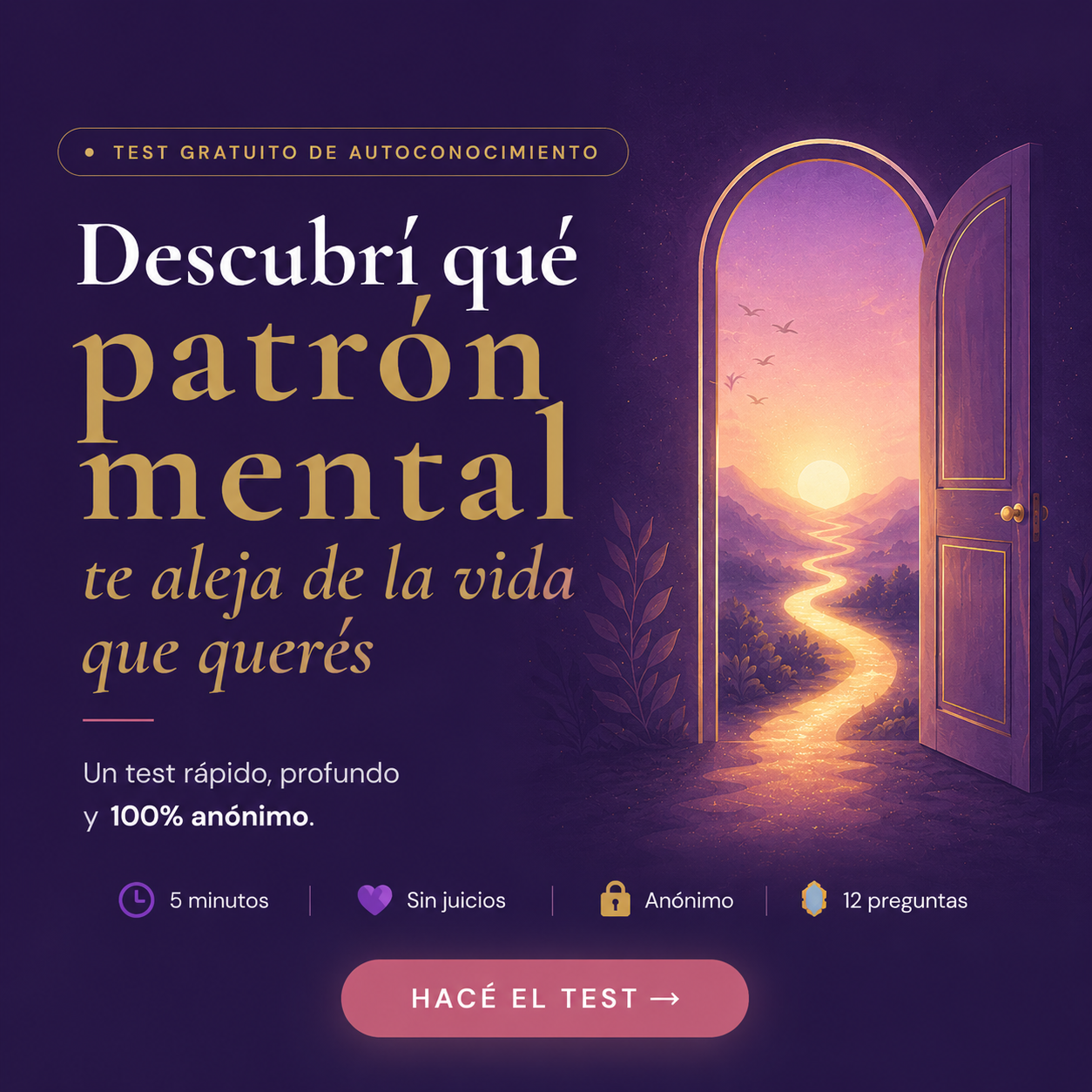 Descubrí qué patrón mental